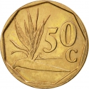 50 Cents 1990-1995, KM# 137, South Africa