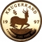 1 Krugerrand 1967-2024, KM# 73, South Africa, 1997: SS privy mark