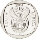 2 Rand 2004, KM# 334, South Africa, 10th Anniversary of the First Multiracial Elections