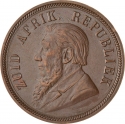 1 Penny 1892-1898, KM# 2, South African Republic (Transvaal)