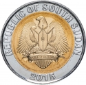 1 Pound 2015, KM# 4, South Sudan
