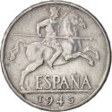 10 Centimos 1940-1953, KM# 766, Spain, Francisco Franco