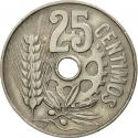 25 Centimos 1934, KM# 751, Spain