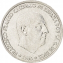 50 Centimos 1967-1975, KM# 795, Spain, Francisco Franco