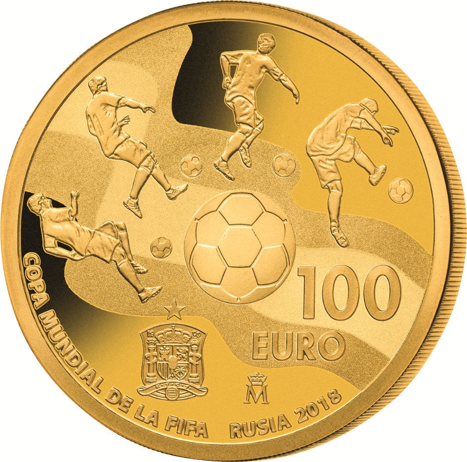 100 Euro 2017, Spain, Felipe VI, 2018 Football (Soccer) World Cup in Russia