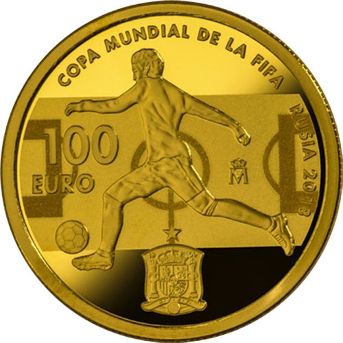 100 Euro 2018, Spain, Felipe VI, 2018 Football (Soccer) World Cup in Russia