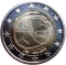 2 Euro 2009, KM# 1142, Spain, Juan Carlos I, 10th Anniversary of the European Monetary Union and the Introduction of the Euro, Large Stars (KM# 1142.2)