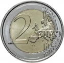 2 Euro 2022, KM# 1553, Spain, Felipe VI, 35th Anniversary of the Erasmus Programme