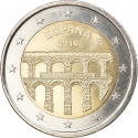 2 Euro 2016, KM# 1375, Spain, Felipe VI, UNESCO World Heritage, Aqueduct of Segovia