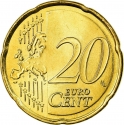 20 Euro Cent 2007-2009, KM# 1071, Spain, Juan Carlos I