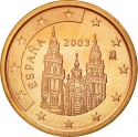 5 Euro Cent 1999-2009, KM# 1042, Spain, Juan Carlos I