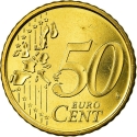 50 Euro Cent 1999-2006, KM# 1045, Spain, Juan Carlos I