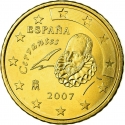 50 Euro Cent 2007-2009, KM# 1072, Spain, Juan Carlos I