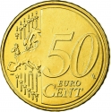 50 Euro Cent 2007-2009, KM# 1072, Spain, Juan Carlos I