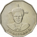 50 Cents 1986-1993, KM# 43, Swaziland (eSwatini), Mswati III
