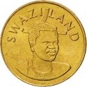 5 Emalangeni 1995-2003, KM# 47, Swaziland (eSwatini), Mswati III