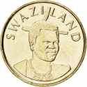 1 Lilangeni 1995-2009, KM# 45, Swaziland (eSwatini), Mswati III