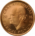 2 Kronor 2015-2020, Sweden, Carl XVI Gustaf