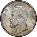 2 Kronor 1906-1907, KM# 773, Sweden, Oscar II