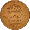 1 Öre 1952-1971, KM# 820, Sweden, Gustaf VI Adolf