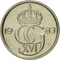 10 Öre 1976-1991, KM# 850, Sweden, Carl XVI Gustaf