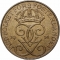 5 Öre 1909-1950, KM# 779, Sweden, Gustaf V, KM# 779.2: large cross
