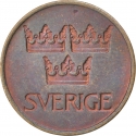5 Öre 1972-1973, KM# 845, Sweden, Gustaf VI Adolf