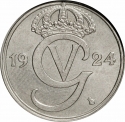 50 Öre 1920-1947, KM# 796, Sweden, Gustaf V