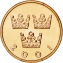 50 Öre 1992-2009, KM# 878, Sweden, Carl XVI Gustaf