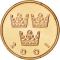 50 Öre 1992-2009, KM# 878, Sweden, Carl XVI Gustaf