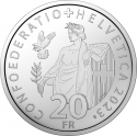 20 Francs 2023, Switzerland, 175th Anniversary of the Federal Constitution