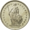 2 Francs 1968-2024, KM# 21a, Switzerland, With 22 stars