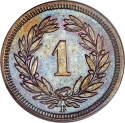 1 Rappen 1850-1941, KM# 3, Switzerland