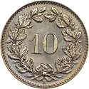 10 Rappen 1879-2024, KM# 27, Switzerland