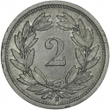 2 Rappen 1942-1946, KM# 4.2b, Switzerland