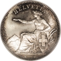 1 Franc 1850-1857, KM# 9, Switzerland