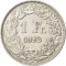 1 Franc 1875-1967, KM# 24, Switzerland