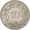 10 Rappen 1932-1939, KM# 27b, Switzerland
