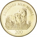 200 Shilingi 1998-2014, KM# 34, Tanzania
