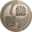 1000 Shillings 2015, KM# 72, Tanzania, Vera Silver One Ounce, Zanzibar