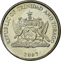 25 Cents 1976-2014, KM# 32, Trinidad and Tobago
