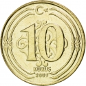 10 Kuruş 2009-2020, KM# 1241, Turkey
