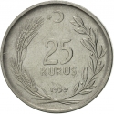 25 Kuruş 1959-1978, KM# 892, Turkey