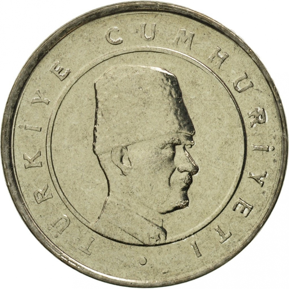 10 Yeni Kuruş 2005-2008, KM# 1166, Turkey