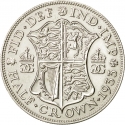 1/2 Crown 1927-1936, KM# 835, United Kingdom (Great Britain), George V