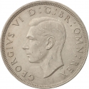 1/2 Crown 1947-1948, KM# 866, United Kingdom (Great Britain), George VI