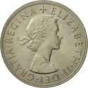 1/2 Crown 1954-1970, KM# 907, United Kingdom (Great Britain), Elizabeth II