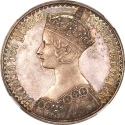 1 Crown 1847-1853, KM# 744, United Kingdom (Great Britain), Victoria