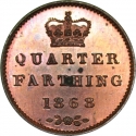 1/4 Farthing 1839-1868, KM# 737, United Kingdom (Great Britain), Victoria