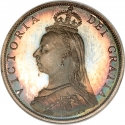 1 Florin 1887-1892, KM# 762, United Kingdom (Great Britain), Victoria